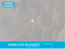 Tablet Screenshot of familylifeblended.com